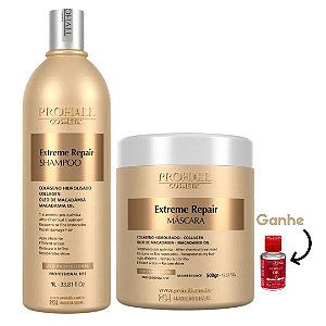 Kit Extreme Repair Shampoo e Máscara Pós Quimica Prohall