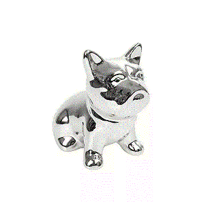 Enfeite Cachorro Prata