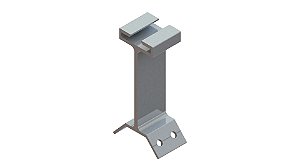 HASTE METÁLICA ALUZINCO TRAPEZOIDAL - AVULSO