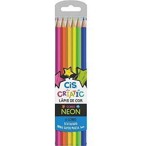 Lápis De Cor Cis Criatic Neon 6 Cores