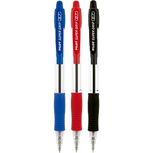 Caneta Esferográfica Pilot Super Grip Fina 0.7mm