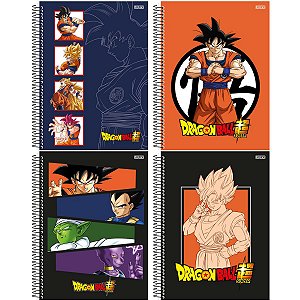 Caderno Cartografia Desenho Espiral São Domingos Dragon Ball Z Com 60 Folhas