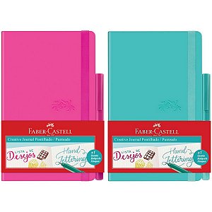 Caderneta Creative Journal Pontilhado 1/4 Faber Castell 84 Folhas