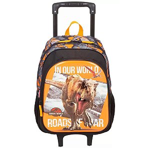 Mochila Escolar com rodinhas Jurassic World Sestini 066081-00