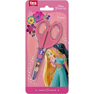 Tesoura Escolar Tris Princesas Blister 13cm