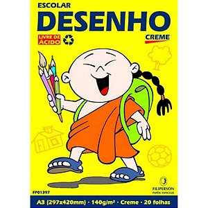 Bloco Desenho Creme Filiperson A3 20 Folhas 140g/m²