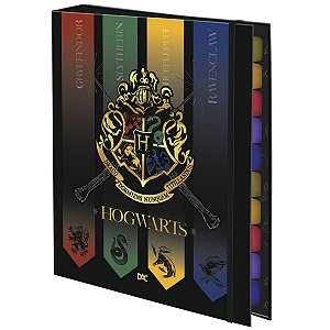 Fichário Universitário Com Elástico Dac Harry Potter com divisórias e 48 Folhas