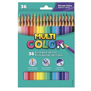 Lápis de Cor Multicolor 36 Cores