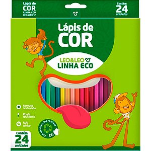 Lápis de Cor Linha Eco Leo&Leo 24 Cores
