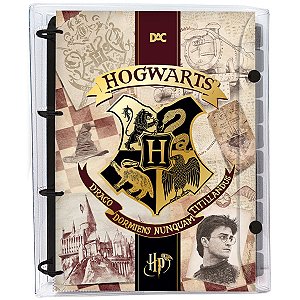 Fichário Universitário Harry Potter Dac com Divisórias e 192 Folhas