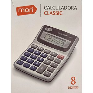Calculadora De Mesa Classic Mori Cinza MR1109 8 Dígitos
