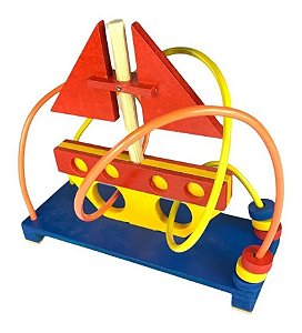 Brinquedo Aramado Barco Divertido Pedagógico Montessori