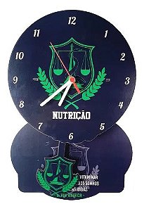 Relógio De Pendulo Nutrição Profissão Nutricionista Mdf