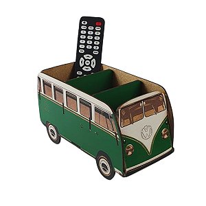 Porta Controle Mdf Kombi Verde Em Mdf TV