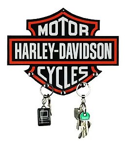 Porta Chaves Harley Davidson Vintage Retro Decoração Parede