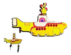 Porta Chaves Yellow Submarine The Beatles Banda Mdf