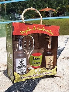 Kit Lembrança Dupla Cachacinha Beach Tennis P/ Presente