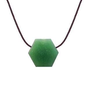 COLAR DIFUSOR PESSOAL AROMATICO FAVO QUARTZO VERDE 100  ALGODAO - NATUREZZA