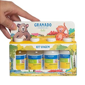 KIT VIAGEM DO BEBE (SABONETE DE GLICERINA, SHAMPOO, CONDICIONADOR E HIDRATANTE) 4X60ML - GRANADO