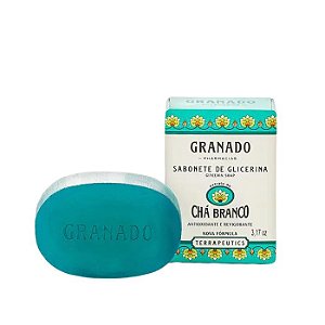 SABONETE DE GLICERINA CHA BRANCO 90G - GRANADO