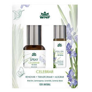 KIT CELEBRAR - RENOVAR - TRANSFORMAR - ALEGRAR -  1 SPRAY 30ML E 1 ROLLON 10ML - WNF
