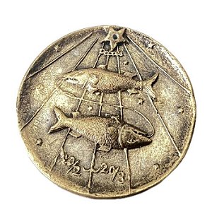 INCENSARIO  SIGNO  PEIXES  DOURADO - NOA