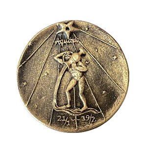 INCENSARIO  SIGNO  AQUARIO  DOURADO - NOA