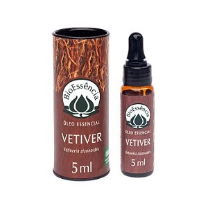 OLEO ESSENCIAL VETIVER 5 ML - BIOESSENCIA