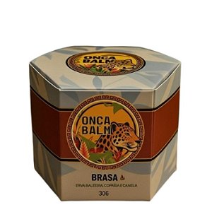 POMADA ONCA BALM BRASA 30G - ERVA BALEEIRA, COPAIBA E CANELA