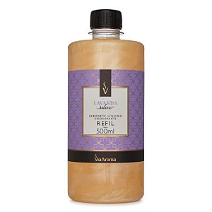 REFIL SABONETE LIQUIDO DESODORANTE CLASSICA LAVANDA RELAX 500ML - VIA AROMA