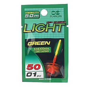Luz química bastão 50mm Luminoso p/ Pesca Unitário - Maruri