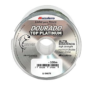 Linha Dourado Top Platinum 100m Monofilamento -  Vários Tam.