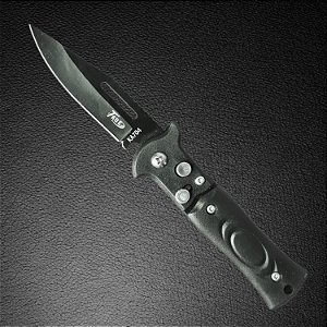 Canivete Militar Automático Com Trava Aço Inox