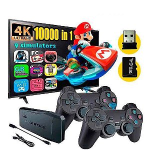 Vídeo Game Stick 4k Emulador Console Hdmi 64 bits 10000 Jogos antigos + 2  Controles Sem Fio C/ Garantia e Nota Fiscal - Andrade Store Games