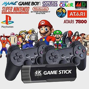 Vídeo Game Portátil 10000 Jogos Internos Mini Game gba 8 bits MP3 MP5 Tela  4,3 pol 32Gb - Andrade Store Games