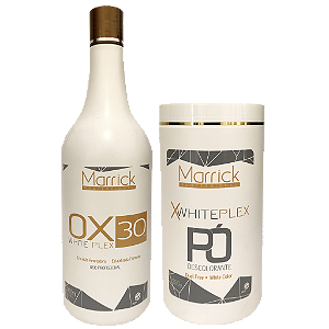 Kit Pó Descolorante Whiteplex 500gr + OX 30 Volumes - Marrick Professional