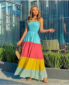 Vestido longo - Candy Colors