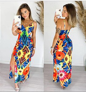 Vestido longo - estampado