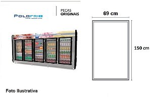 Borracha Para Expositora - Polofrio - 2403 - 150x69cm
