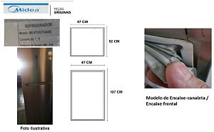 Borrachas para geladeira MIDEA MD-RT453FGA - GELADEIRA + CONGELADOR
