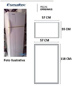 Borracha para Geladeira Esmaltec ER36d - JOGO