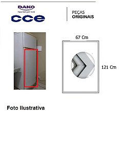 Borracha Cce 430 / C43 / Dako 450 - (geladeira )