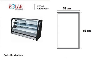 Borracha Para BALCAO GELOPAR - GEPV-175 - 60x52cm