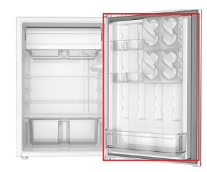Borracha de vedação para frigobar CRT08 - TOP80, modelo de Parafusar 570*455