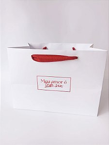 Sacola Confeitaria M METALIZADA - MEU AMOR É TODO SEU - 10 unidades