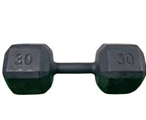 Dumbbell Sextavado Pintado 30kg