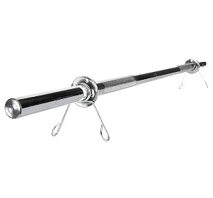 Barra Maciça Cromada Recartilhada 150cm