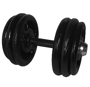 Dumbbell Pintado Pegada Emborrachada 34kg