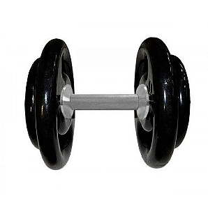 Dumbbell Emborrachado Pegada Alumínio 38kg