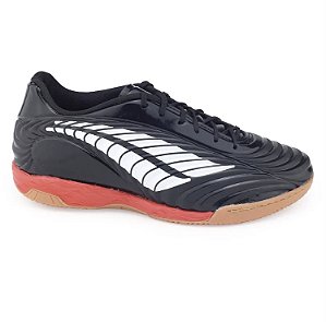Chuteira Penalty Brasil 70 Neo - Tênis Futsal - Preto + Vermelho